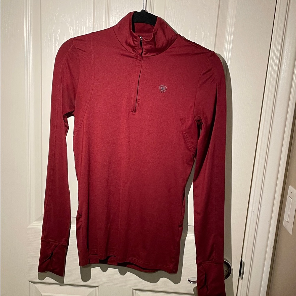 Ariat Women's Red Long Sleeve Top